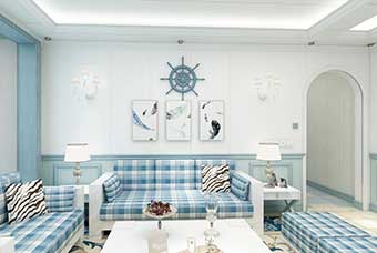 潮阳地中海风格-客厅